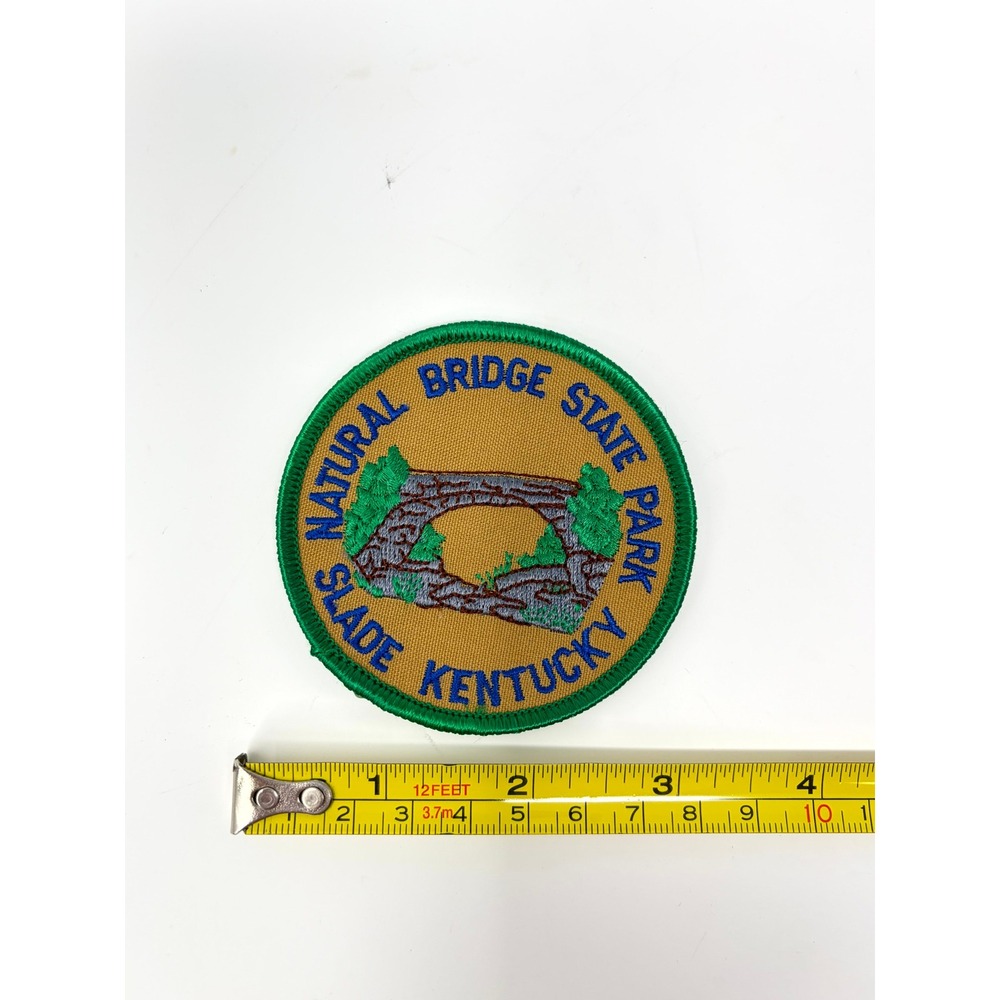 Vintage Natural Bridge State Park Slade Kentucky Souvenir Embroidered Patch 3"
